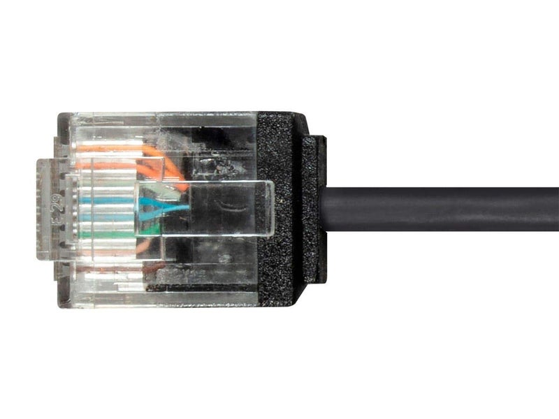 Monoprice Cat6 Ethernet Patch Cable - Snagless, 550MHz, UTP, 32AWG, 7 Feet, Black - Micro SlimRun Series - Image 4